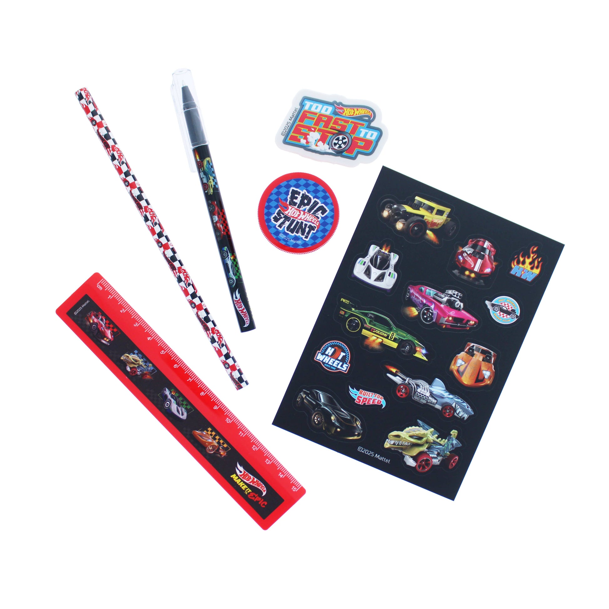 Ensemble de – papeterie Super Hot Wheels | Blueprint Collections – vue 3