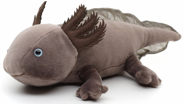 Original Uni-Toys Axolotl (marron-gris) - peluche Uni Toys