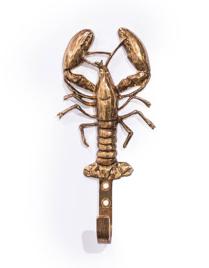 Golden Lobster Wall Hook