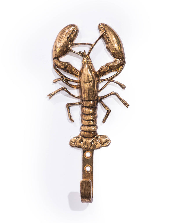 Golden Lobster Wall Hook