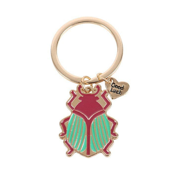 Lucky Gold Beetle Keychain