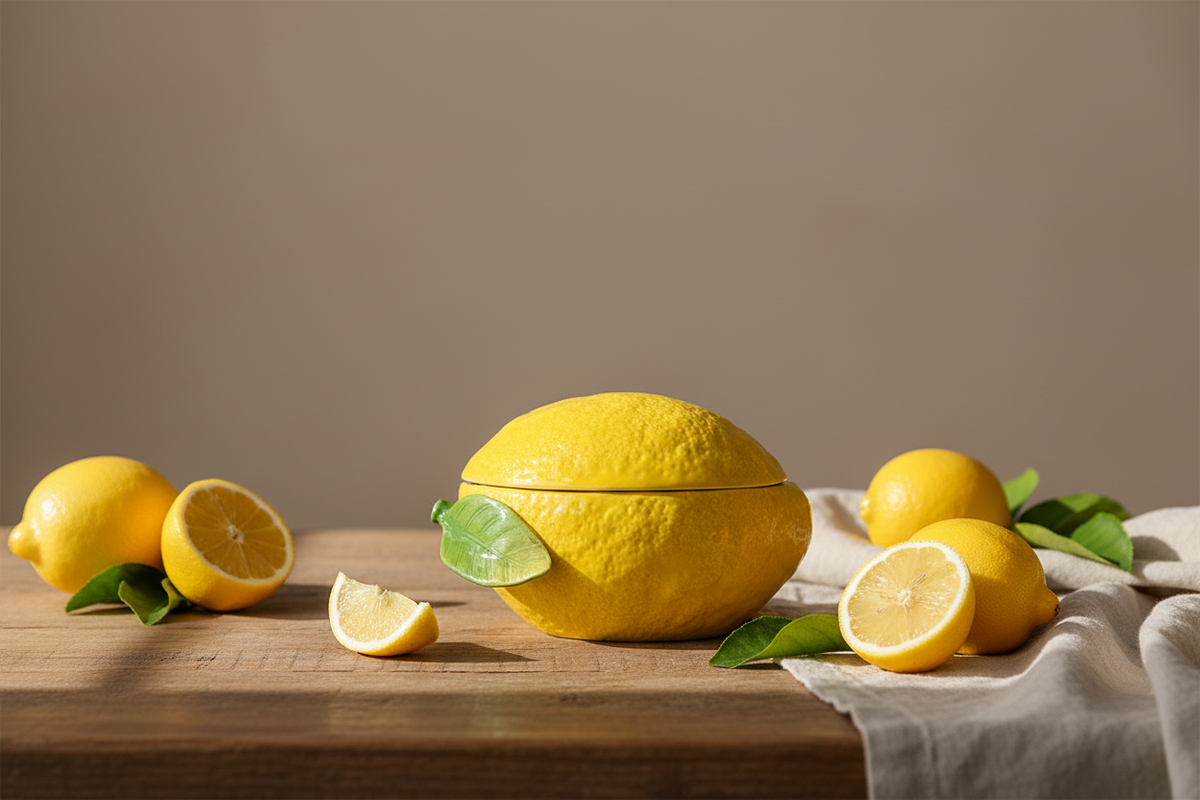 Ciotola per limoni con coperchio BYON Design