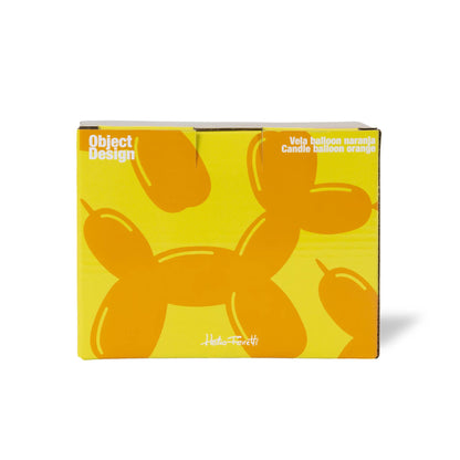 Bougie Chien Ballon Orange Helio Ferretti Vue 3