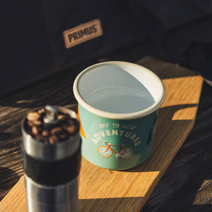 “Bike Adventure” enamel mug