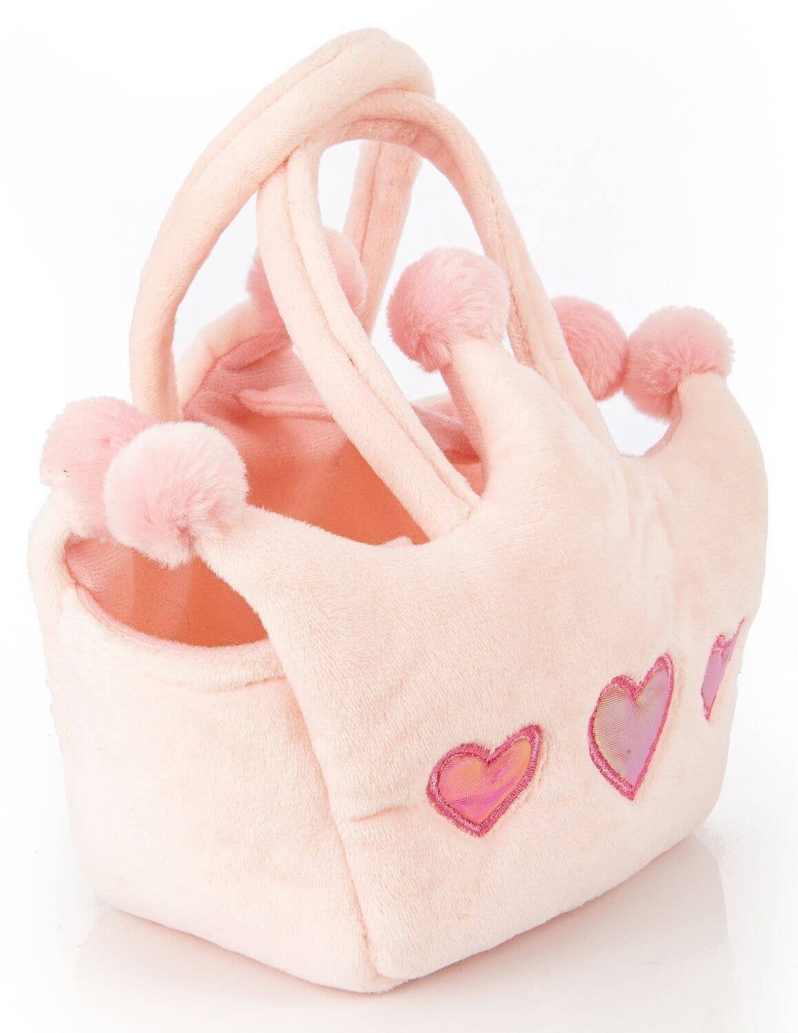 Brown chihuahua plush toy with princess bag
