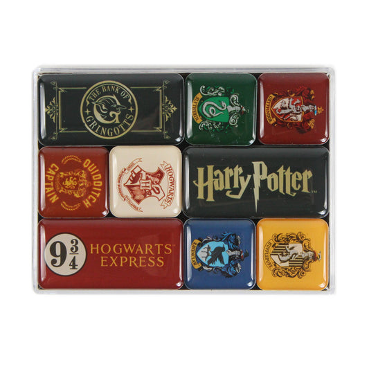 Set mit 9 Epoxidmagneten – Harry Potter (Häuser)