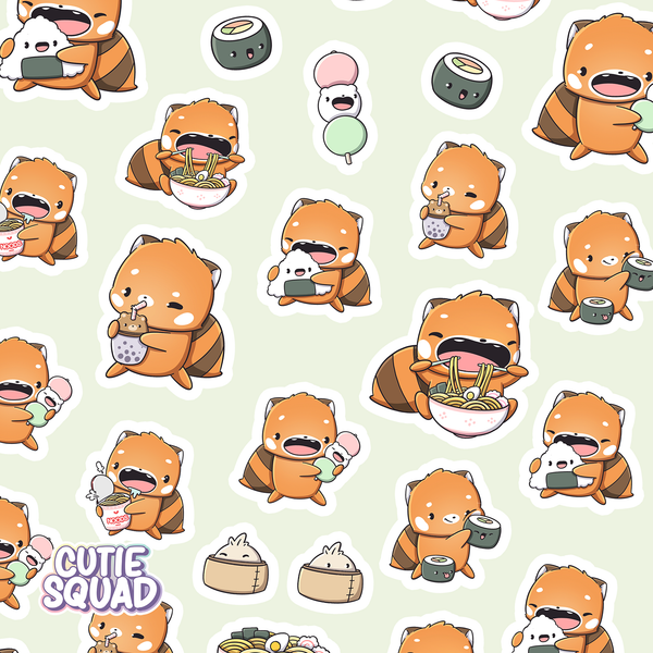Panda-Themed Sticker Sheets