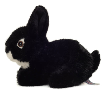 Sitting Black Rabbit Plush Toy