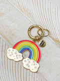 Porte-clés Arc-en-ciel "Choose Happy"