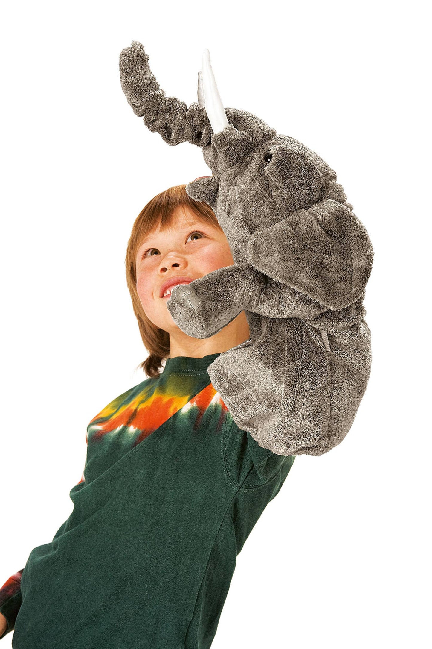 Marionnette à main Elephant pour la scène de marionnettes 2830/ Elephant Stage Puppet Folkmanis réaliste