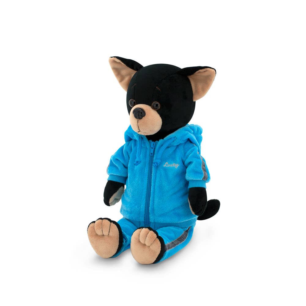 Peluche Chien Lucky Buzz : Fitness-38cm