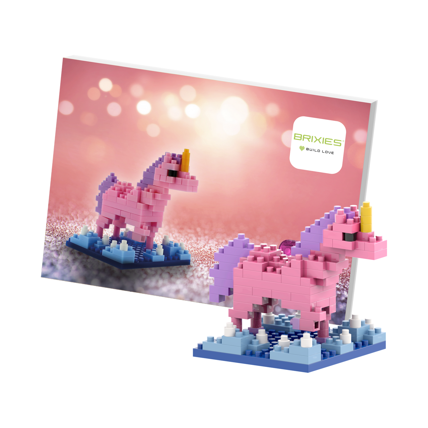 BRIXIES Unicorn postcard