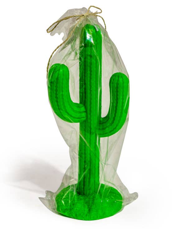 Green Cactus Candle
