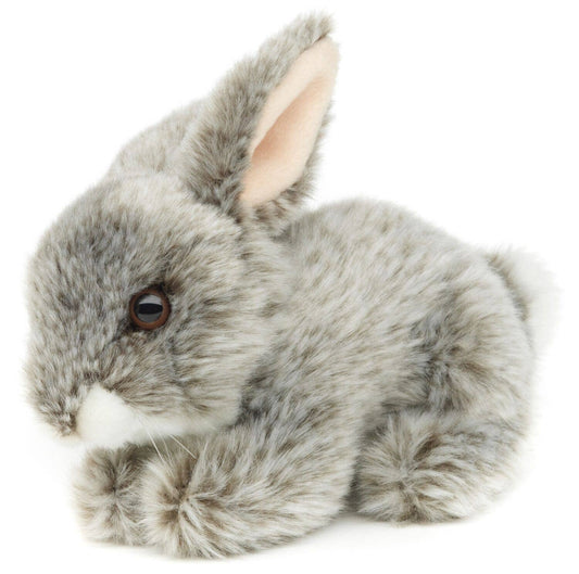Plush Sleeping Rabbit (grey)