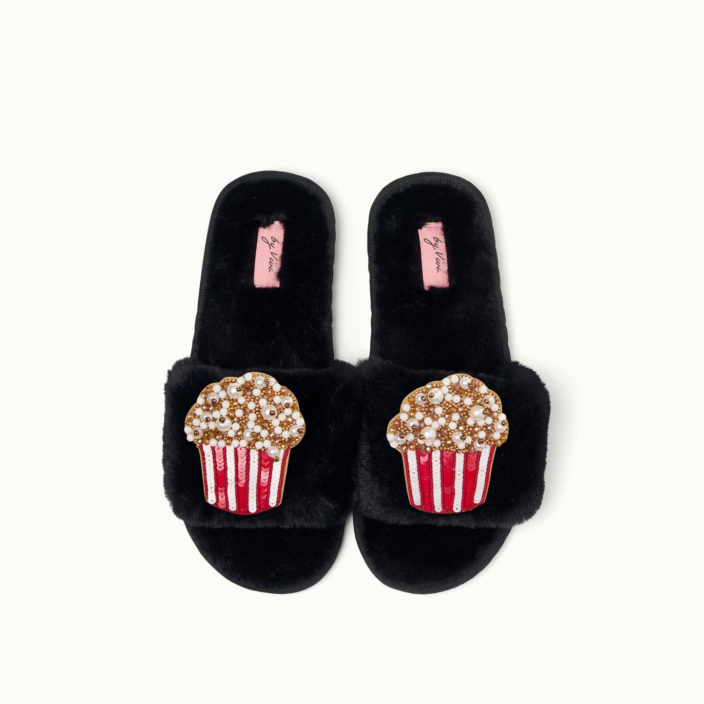 Paire de broches pour Chaussons - Popcorn