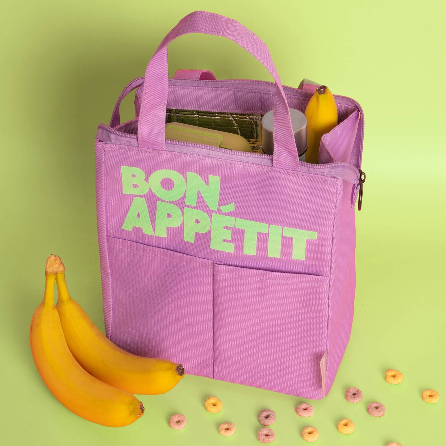 Sac Isotherme pour Déjeuner Bon Appétit Violet Helio Ferretti Vue 1