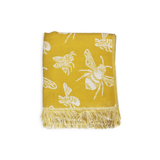 Kate Heiss Mustard Throw – 125 x 150 cm