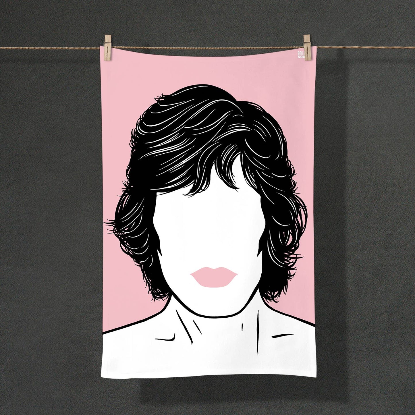 Rolling Stones “Mick Jagger” tea towel