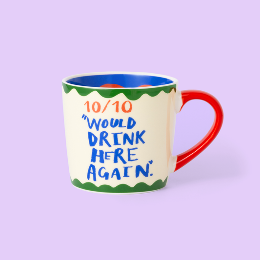 10/10 Je boirais ici à nouveau Tasse