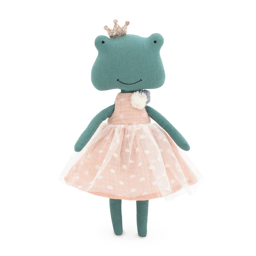 Peluche en coton, Fiona La Grenouille habillée-29cm-0+
