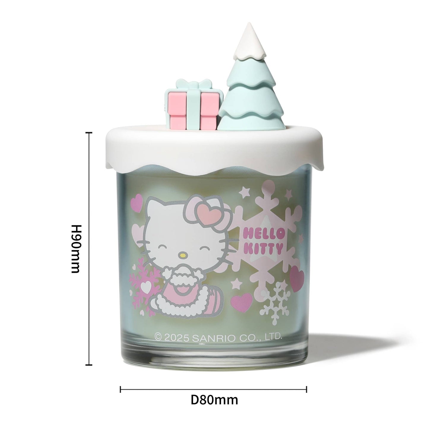 Hello Kitty Seasons scented candle, Frosted Berries, 3D lid
