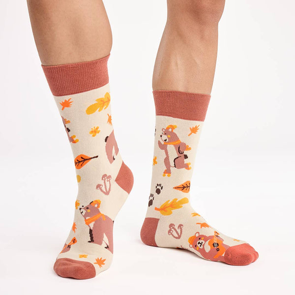 "OSITO" Bear Socks for Autumn