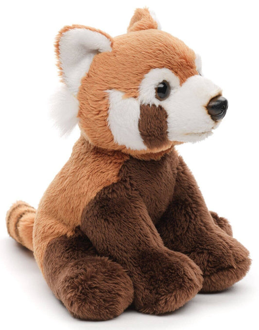 Red panda plush toy, sitting
