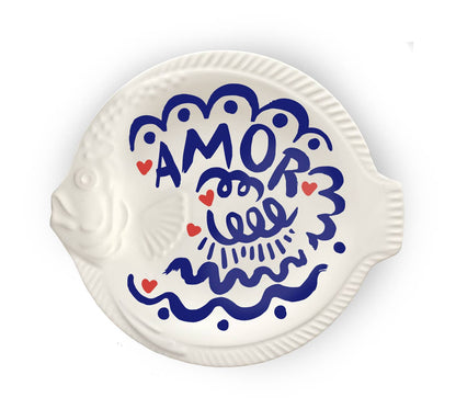 Plat poisson AMOR Pied de Poule – vue principale