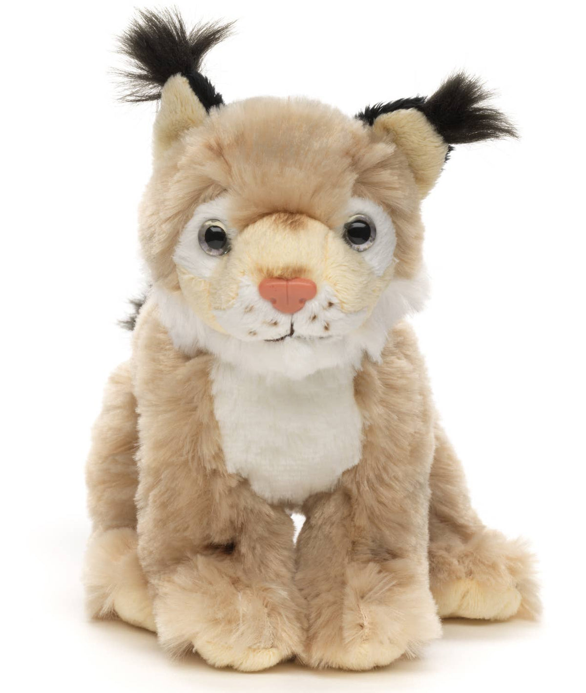 Sitting lynx plush toy
