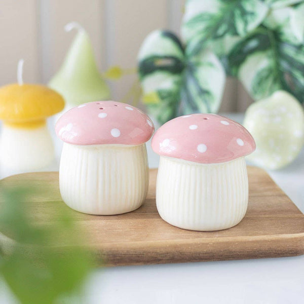 Salière et poivrière Champignons Roses – vue 2