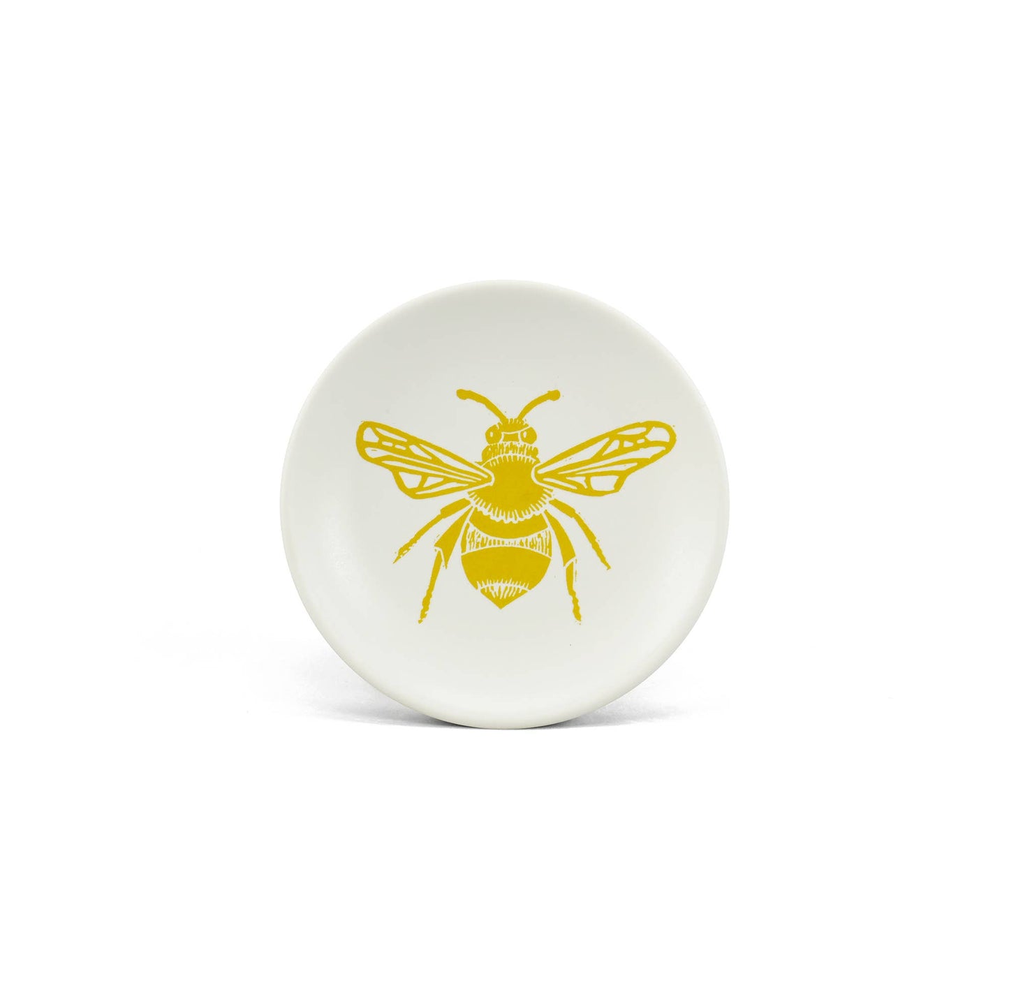 Keychain Trinket Bee Honey Mustard Yellow