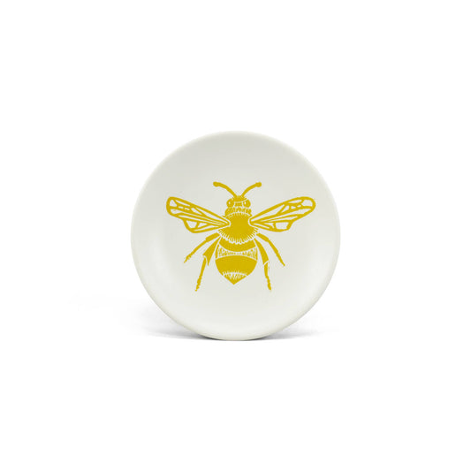 Keychain Trinket Bee Honey Mustard Yellow