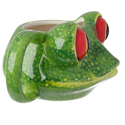 Frog head ceramic mug