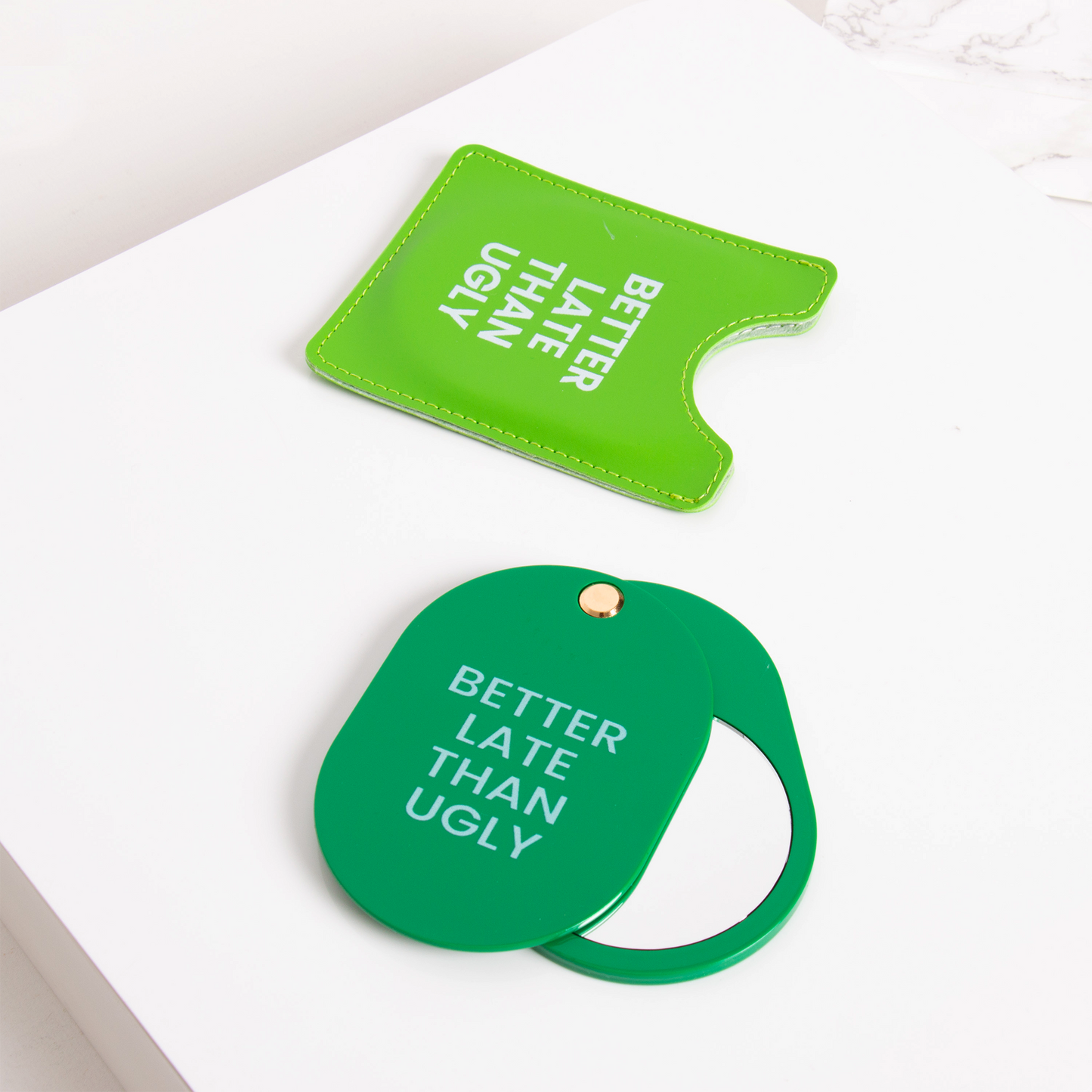 Miroir de Poche Vert Helio Ferretti Vue 1