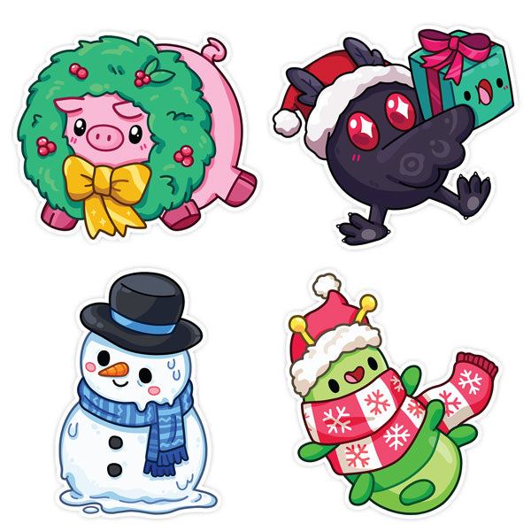Set de Stickers Squishable – Amis de Noël