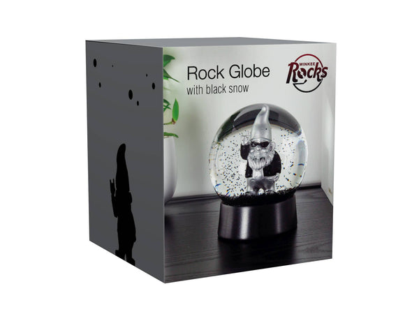 Rock Garden Gnome Snow Globe - Silver