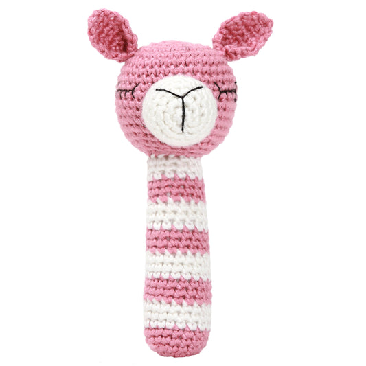 Llama Rattle - Pink