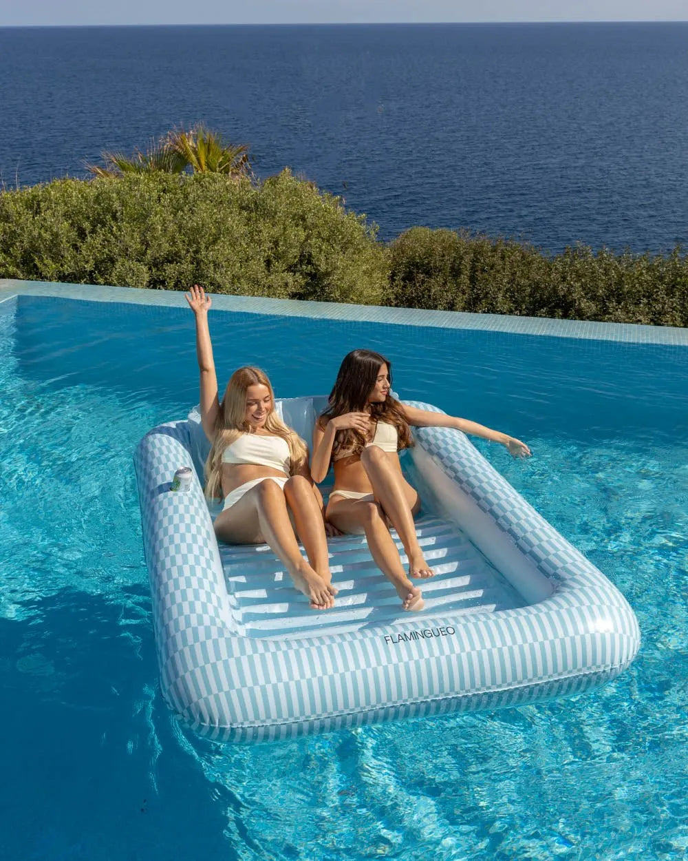 Blue Portofino Tanning Pool Float
