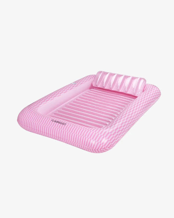Pink Portofino tanning pool float