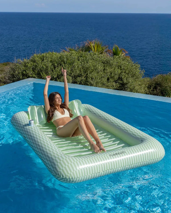 Green tanning pool float - PORTOFINO