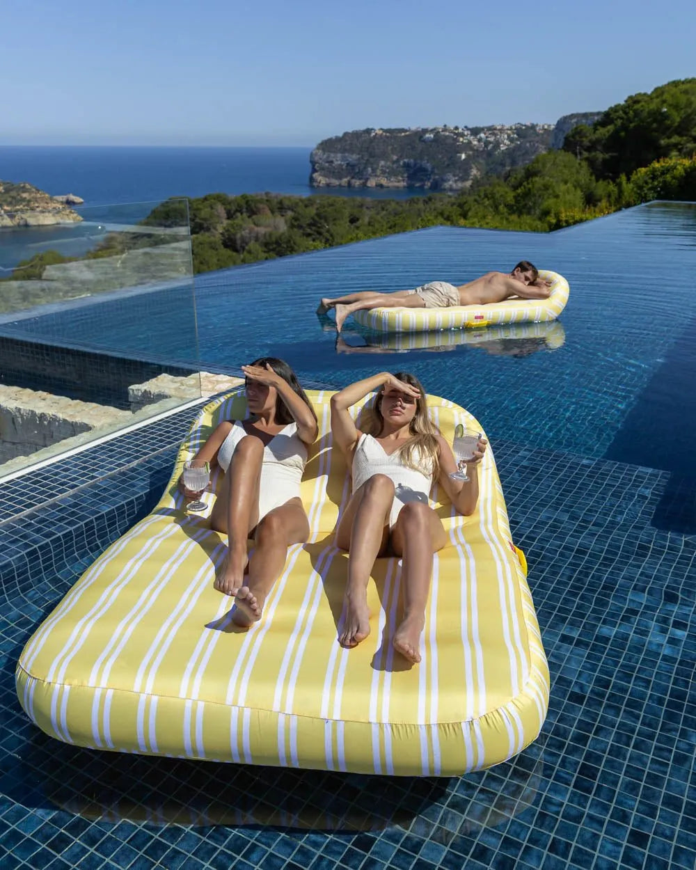 Yellow Double Lounger Float - MONACO