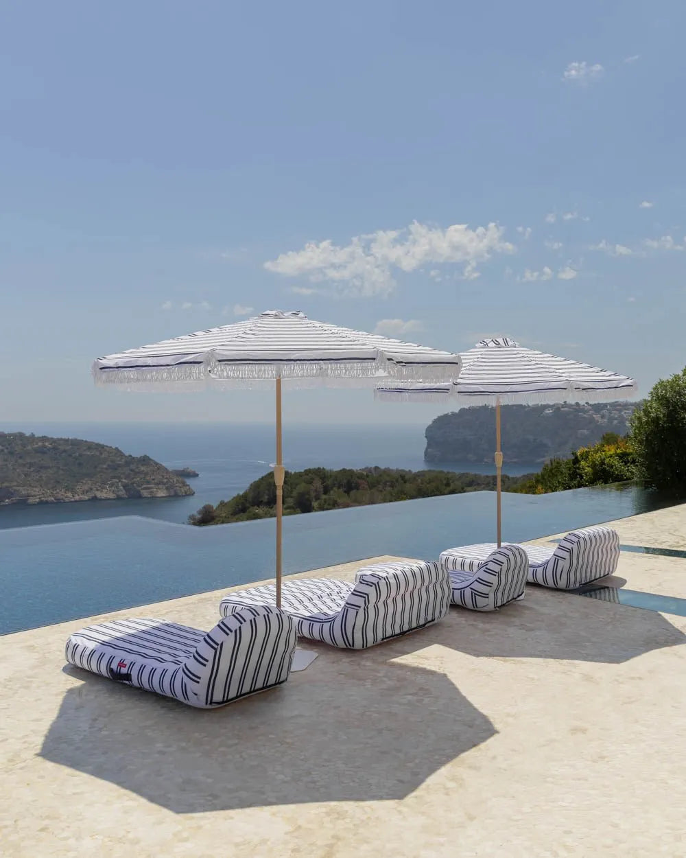Double Blue Pool Lounger - MÓNACO