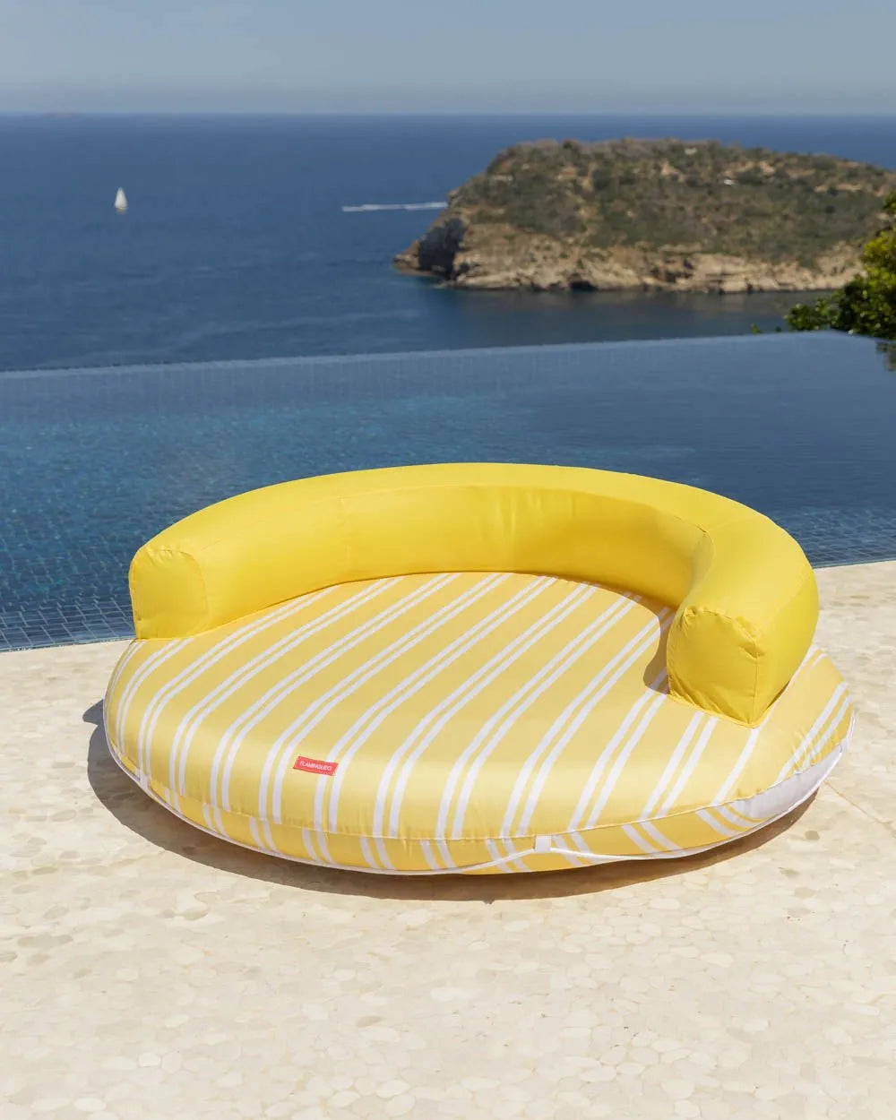 Yellow Round Lounge Float - ATLANTA