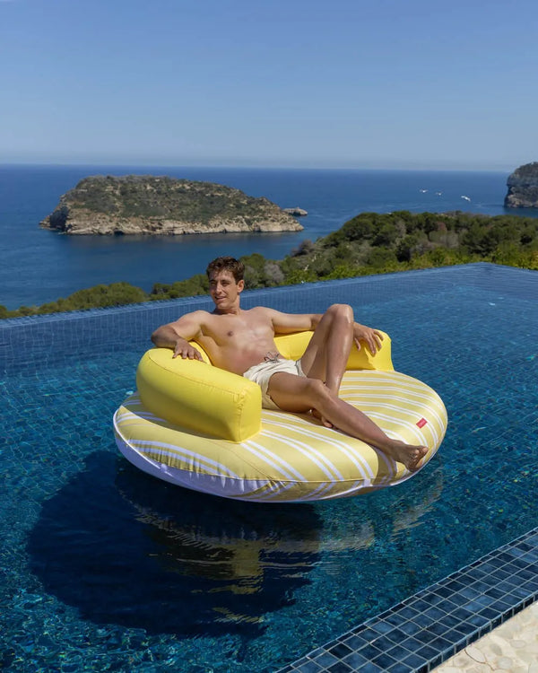 Yellow Round Lounge Float - ATLANTA