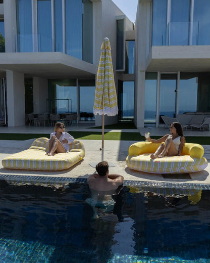 Yellow Round Lounge Float - ATLANTA