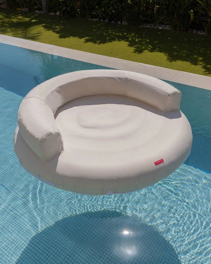 Round beige lounger float - BABYLON