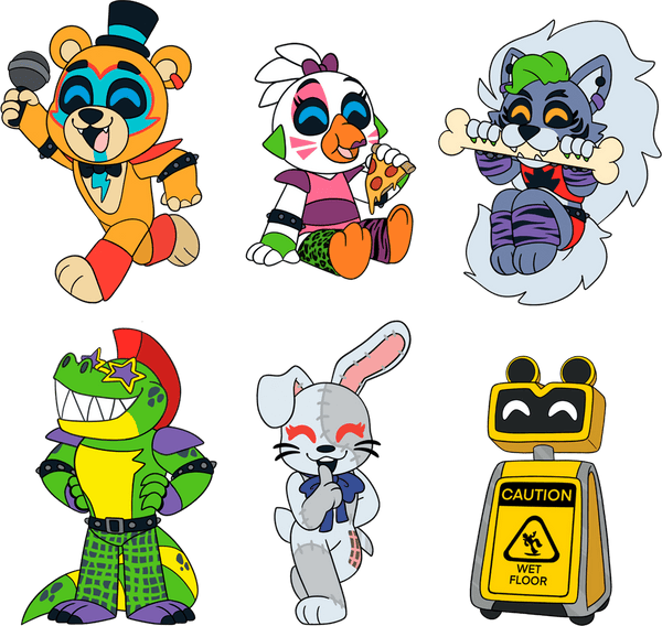FNAF Security Breach Pin Set
