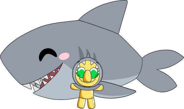 Foolish Gamers Shark Plush (1ft)