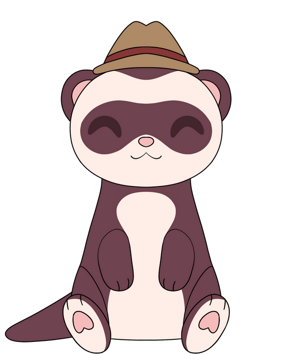FootofaFerret Ferret Plush (9in)