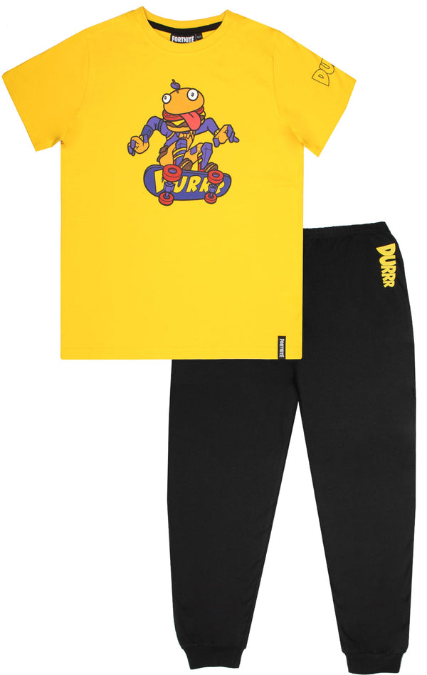 Fortnite Pajamas with Durr Burger Beef Boss Motif